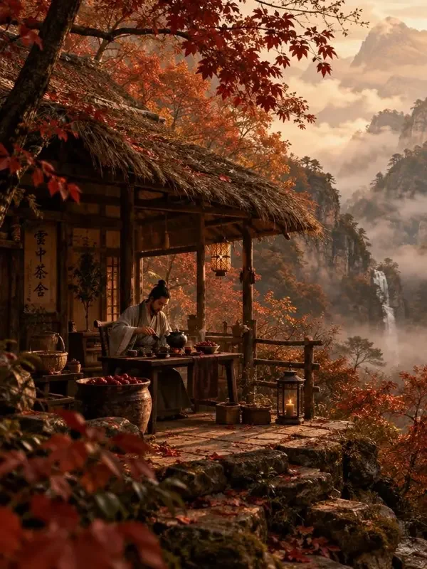 山中有客（古风传奇类温情短剧封面，来自黄果vip）